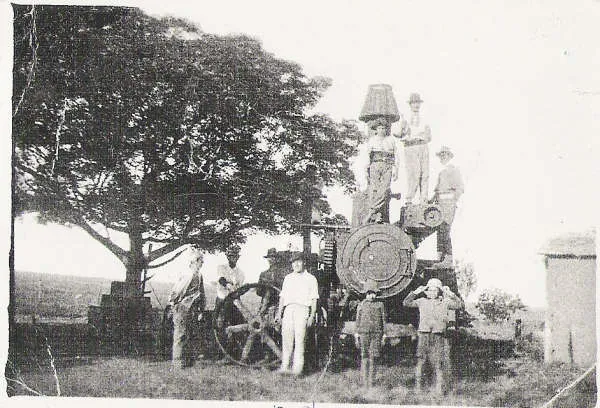 1º trilladora a vapor de Tronco (Arch. Juan Tronco)