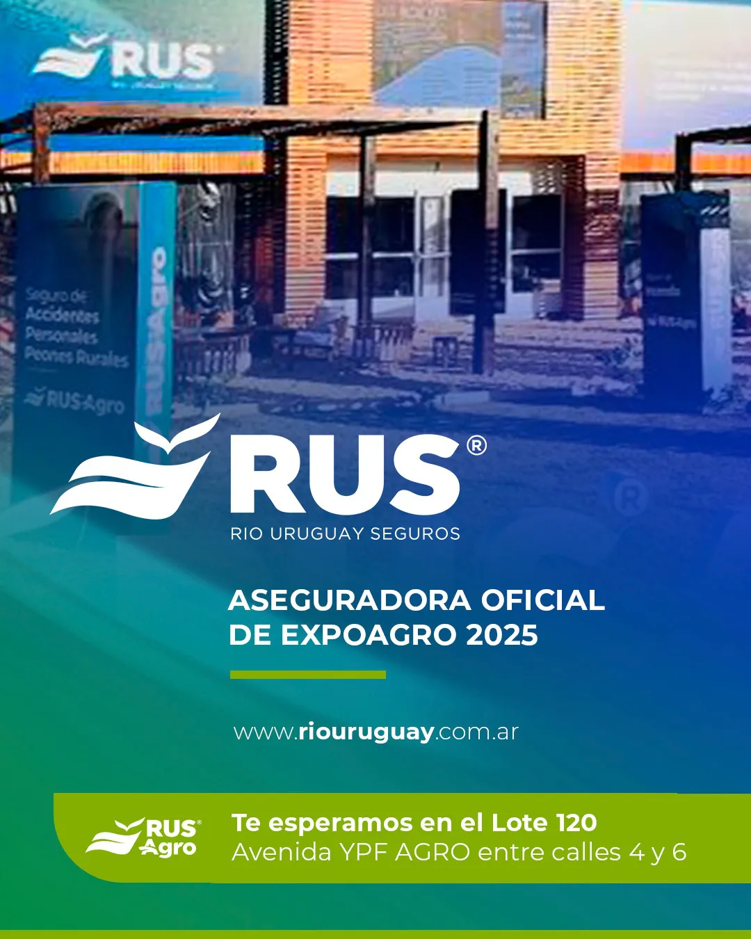 RUS DICE PRESENTE EN EXPOAGRO 2025 CON INNOVADORAS COBERTURAS PARA EL SECTOR RURAL   Con @ruseguros como sponsor, @expoagrocom 2025 se realizará del 11 al 14 de marzo en el Predio Ferial y Autódromo de San Nicolás